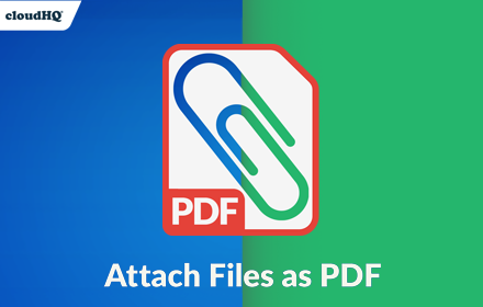 Attach Files as PDF