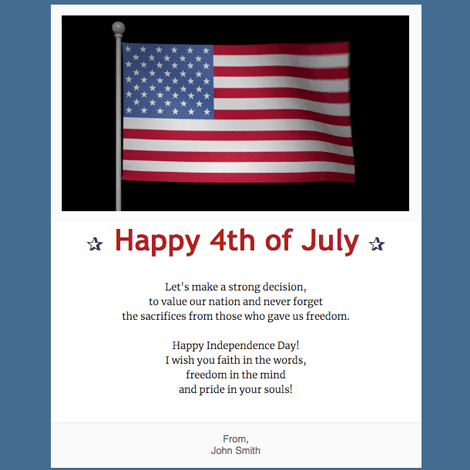 Happy 4th of July eCard